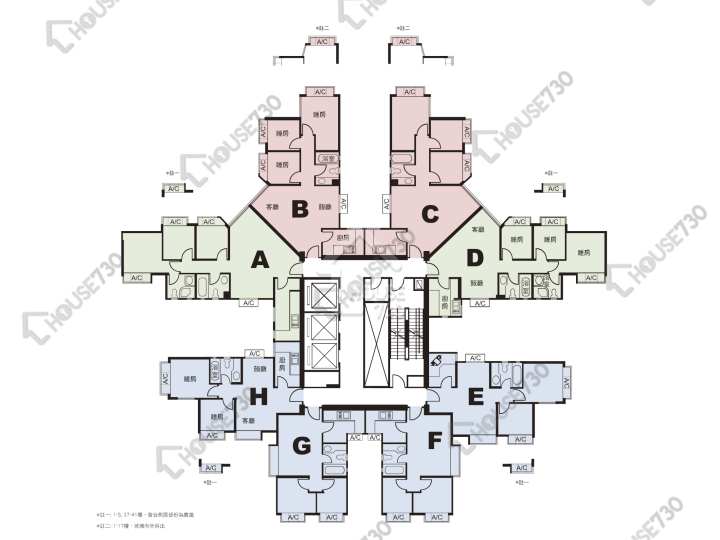 南豐廣場 平面圖 南豐廣場 3座 1-3,5-13,15-23,25-33,35-40,41樓 樓層平面圖 - House730