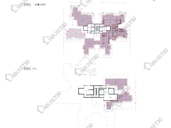 嵐山 平面圖 嵐山 1期 6座 27樓 樓層平面圖 - House730