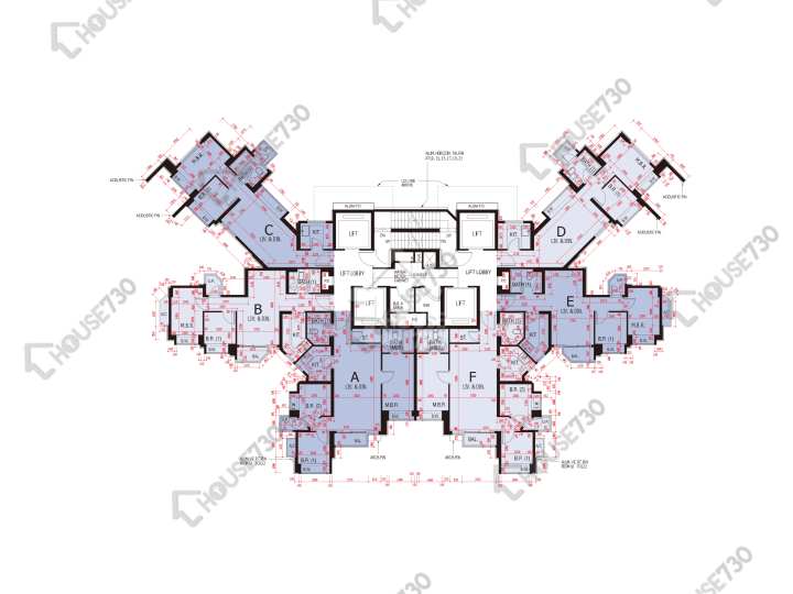 環宇海灣 平面圖 環宇海灣 8座 7-12,15-20,21樓 樓層平面圖 - House730