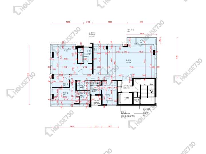 啟德1號 平面圖 啟德1號 I 低座第1座 1樓 樓層平面圖 - House730