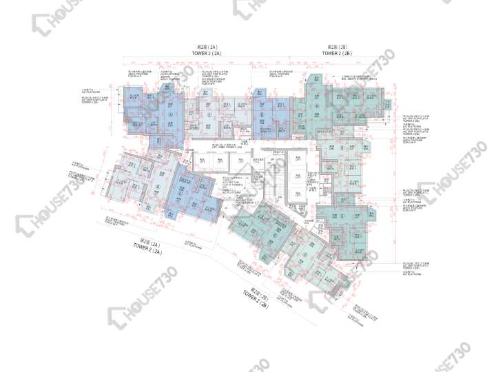 日出康城 平面圖 日出康城 5期A Malibu 2A座 59-63,65-68,69樓 樓層平面圖 - House730