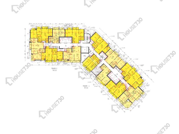 嘉匯 平面圖 嘉匯 1座 1樓 樓層平面圖 - House730