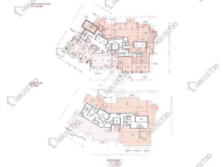 囍滙 平面圖 囍匯 2期 3座 48樓 樓層平面圖 - House730