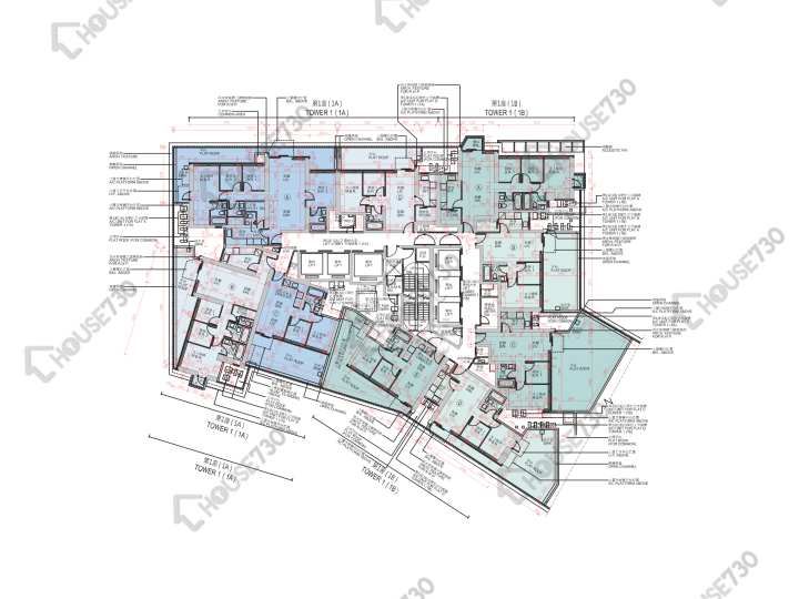 日出康城 平面圖 日出康城 5期A Malibu 1A座 6樓 樓層平面圖 - House730