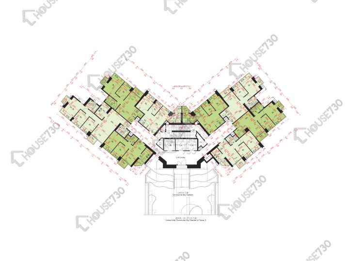 尚悅 平面圖 尚悅 1座 20樓 樓層平面圖 - House730