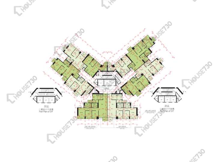 尚悅 平面圖 尚悅 8座 2-3,5-12,15,16樓 樓層平面圖 - House730