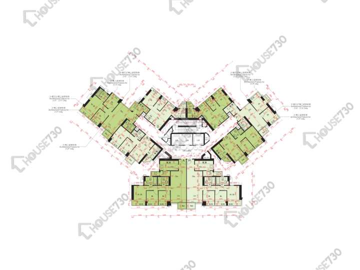 尚悅 平面圖 尚悅 7座 17-23,25-26,27樓 樓層平面圖 - House730