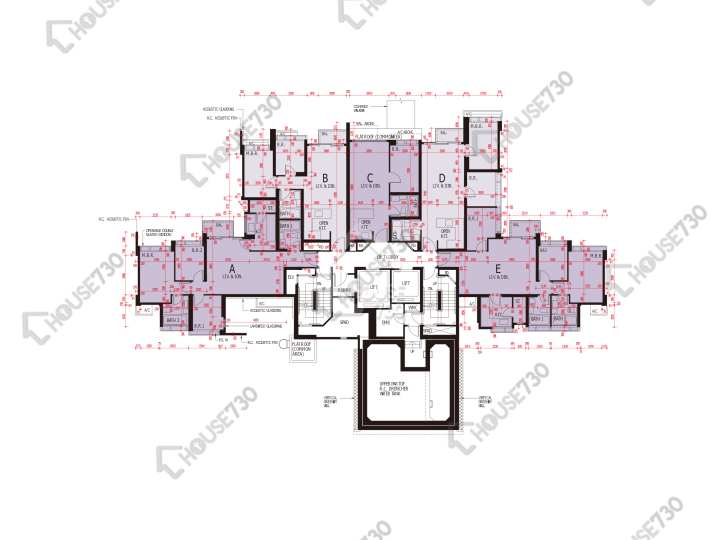 海之戀 平面圖 海之戀 3期 8座 7樓 樓層平面圖 - House730