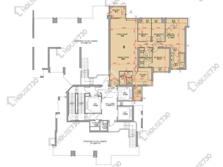 御龍山 平面圖 御龍山 8座 18樓 樓層平面圖 - House730