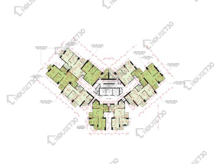 尚悅 平面圖 尚悅 3座 17-23,25-27,28樓 樓層平面圖 - House730