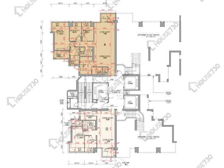 御龍山 平面圖 御龍山 2座 12樓 樓層平面圖 - House730