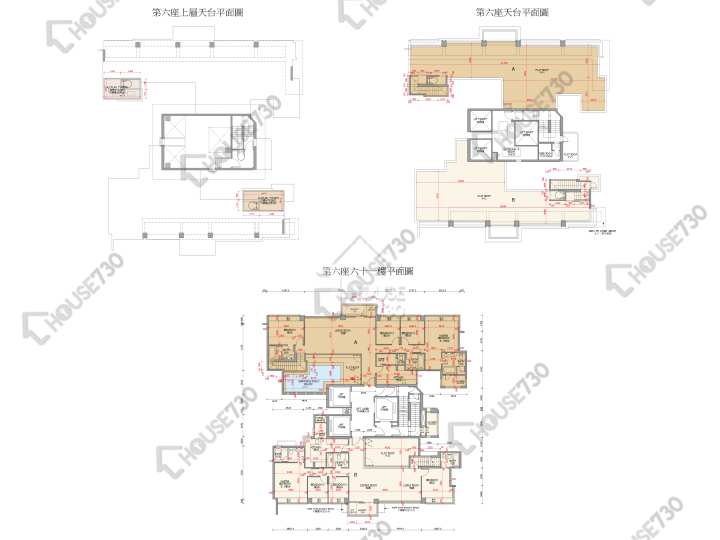 御龍山 平面圖 御龍山 6座 61樓 樓層平面圖 - House730