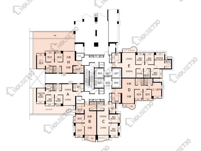 Central Park Towers Floor Plans Central Park Towers Phase 1 Tower 1 5/F Floor Plan - House730