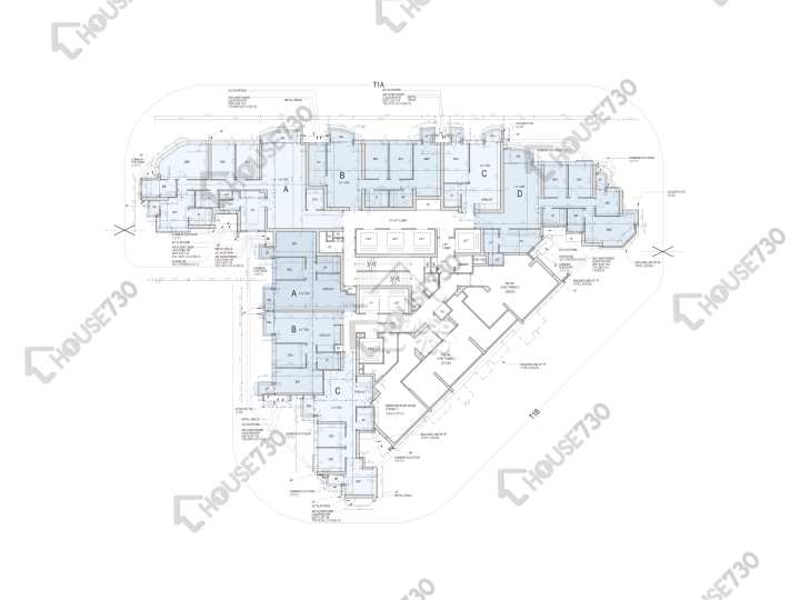 柏傲灣 平面圖 柏傲灣 1A座 3樓 樓層平面圖 - House730