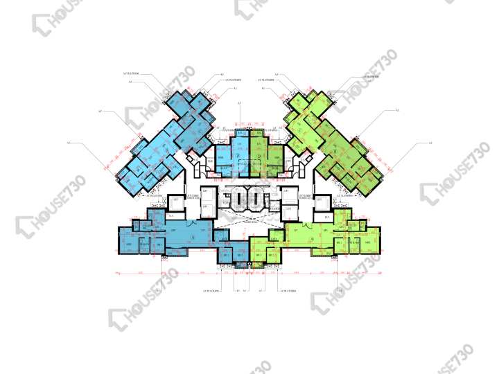 日出康城 平面圖 日出康城 4期A 晉海 2A座 52樓 樓層平面圖 - House730