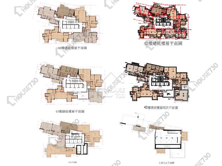 瓏門 平面圖 瓏門 1期 3座 42-43樓 樓層平面圖 - House730