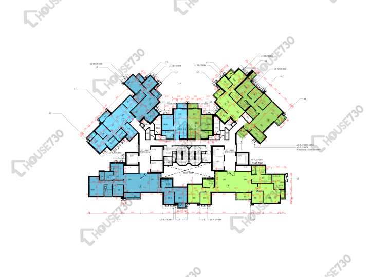 日出康城 平面圖 日出康城 4期A 晉海 1A座 49樓 樓層平面圖 - House730