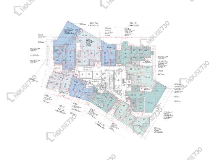 日出康城 平面圖 日出康城 5期A Malibu 2A座 6樓 樓層平面圖 - House730