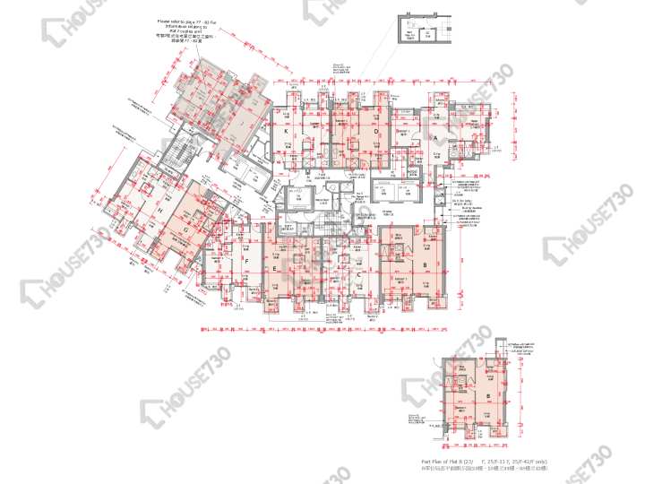 囍滙 平面圖 囍匯 2期 3座 7-12,15-21,23,25-33,35-41,42樓 樓層平面圖 - House730