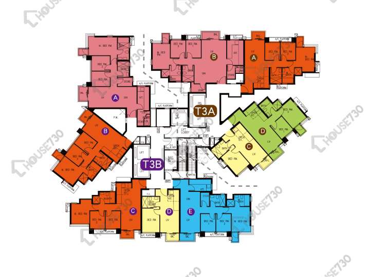 天晉 平面圖 天晉 IIIA 3A座 18-23,25-31,32樓 樓層平面圖 - House730