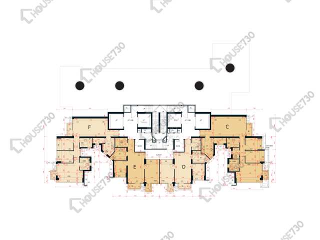 嵐山 平面圖 嵐山 2期 1座 1樓 樓層平面圖 - House730