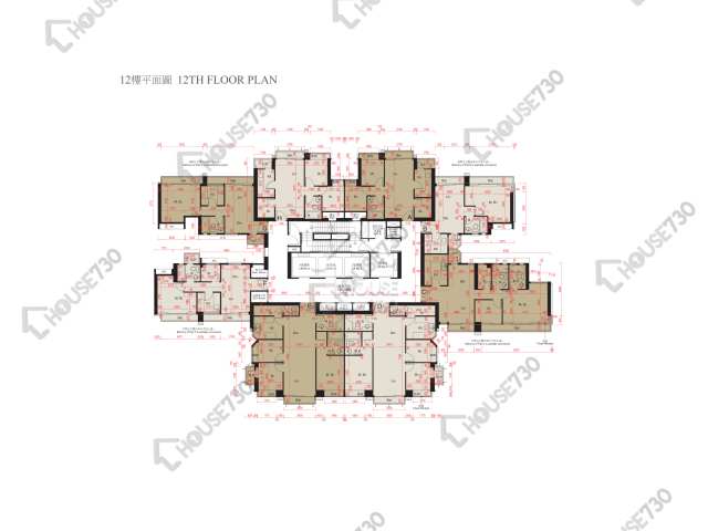 迎海 平面圖 迎海 1期 1座 12樓 樓層平面圖 - House730