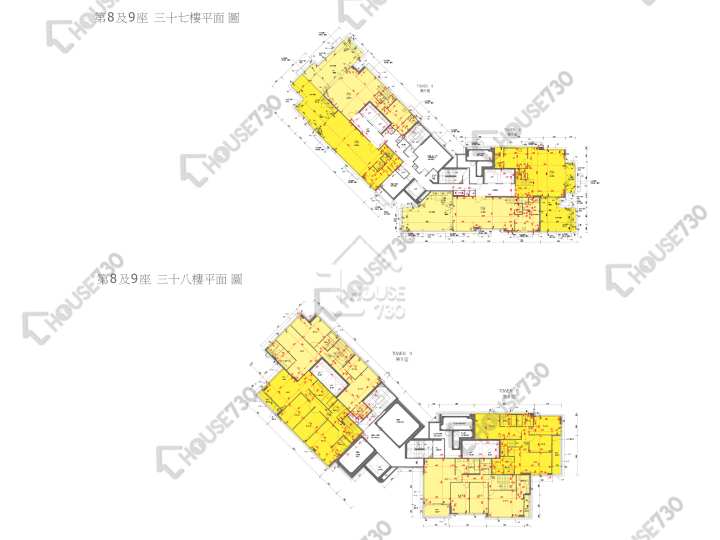 嘉匯 平面圖 嘉匯 8座 37樓 樓層平面圖 - House730