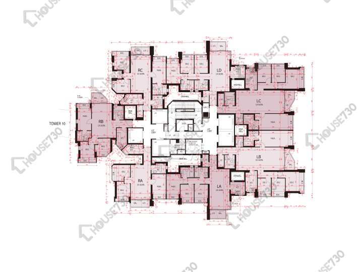 日出康城 平面圖 日出康城 2期C 領凱 11座 9-12,15-23,25,26樓 樓層平面圖 - House730