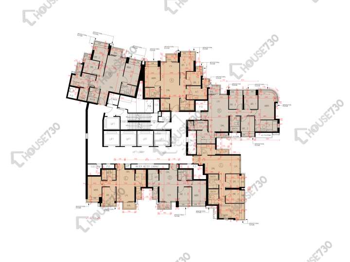 瓏門 平面圖 瓏門 1期 1座 19,21-23,25樓 樓層平面圖 - House730