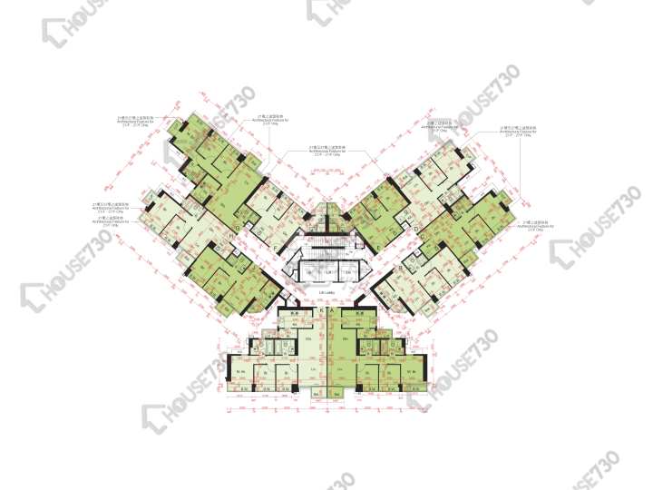 尚悅 平面圖 尚悅 9座 17-23,25-26,27樓 樓層平面圖 - House730