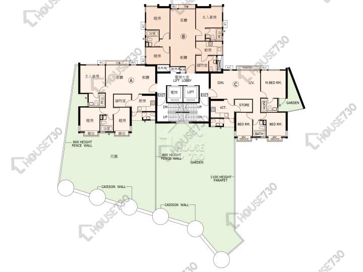 又一居 平面圖 又一居 32座 1樓 樓層平面圖 - House730