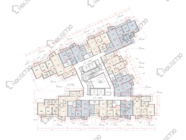 海翩滙 平面圖 海翩匯 3座 2-3,5,6樓 樓層平面圖 - House730