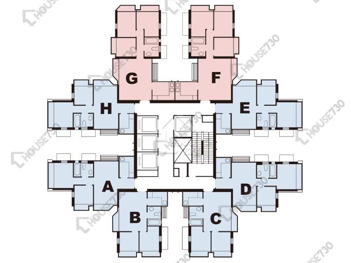 新寶城 平面圖 新寶城 2座 3-46樓 樓層平面圖 - House730