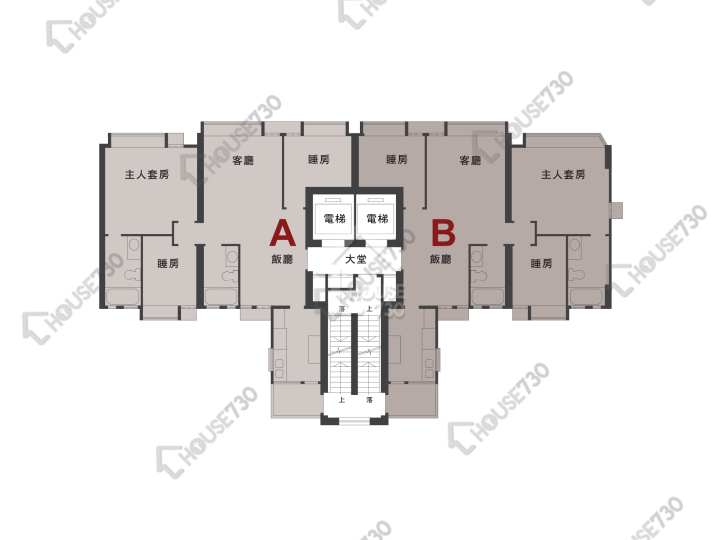 新港城 平面圖 新港城 5期 海濤居 2座 4-31樓 樓層平面圖 - House730