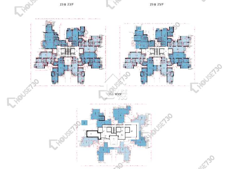 嵐山 平面圖 嵐山 1期 3座 23,25樓 樓層平面圖 - House730