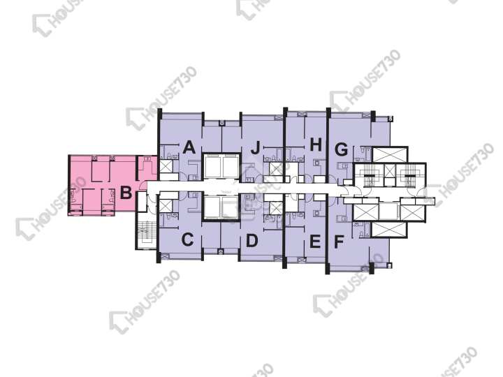 爵悅庭 平面圖 爵悅庭 東爵軒 (A1) 7-12,15-23,25-28,29樓 樓層平面圖 - House730