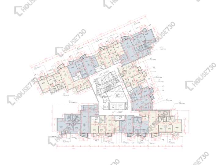 海翩滙 平面圖 海翩匯 7座 3樓 樓層平面圖 - House730