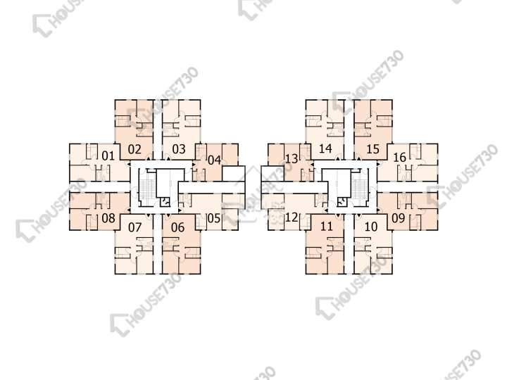 德福花園 平面圖 德福花園 Q座 11樓 樓層平面圖 - House730