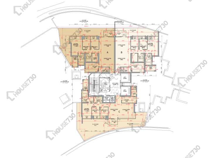 御龍山 平面圖 御龍山 7座 5樓 樓層平面圖 - House730