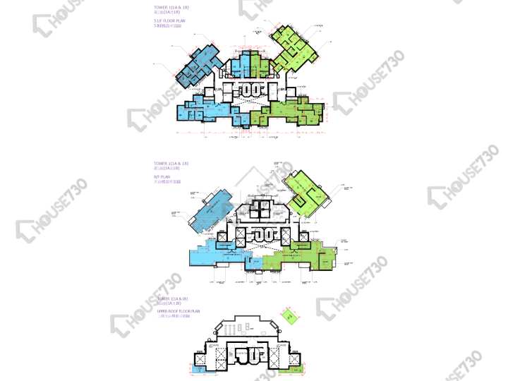 日出康城 平面圖 日出康城 4期A 晉海 1A座 53樓 樓層平面圖 - House730