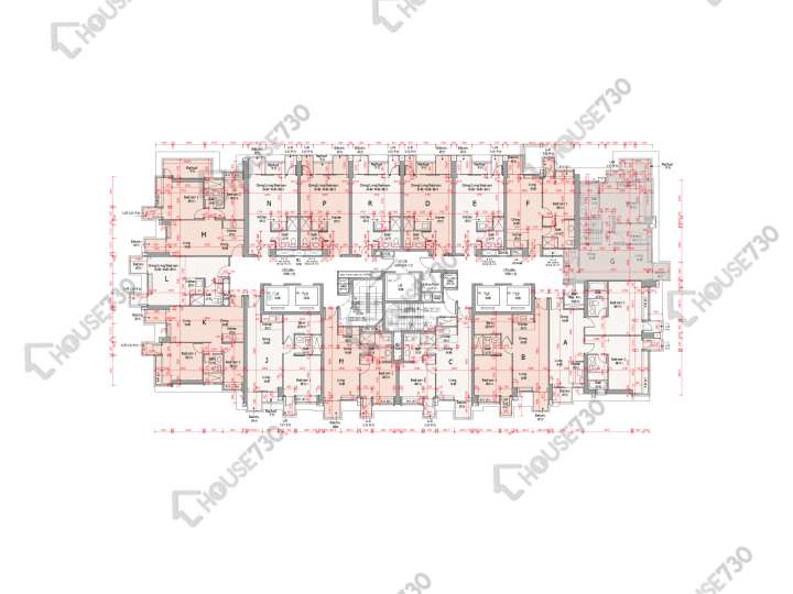 囍滙 平面圖 囍匯 2期 2座 6樓 樓層平面圖 - House730