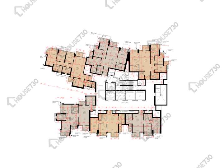 瓏門 平面圖 瓏門 1期 3座 19,21-23,25樓 樓層平面圖 - House730