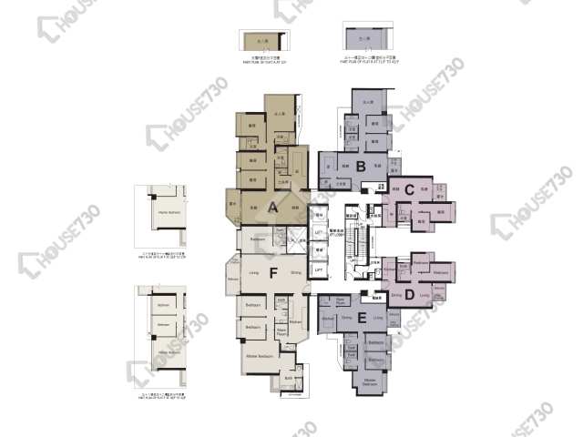 君匯港 平面圖 君匯港 1座 5-13,15-23,25-33,35-41,42樓 樓層平面圖 - House730