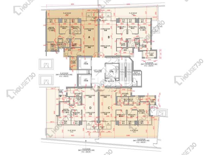 御龍山 平面圖 御龍山 3座 5樓 樓層平面圖 - House730