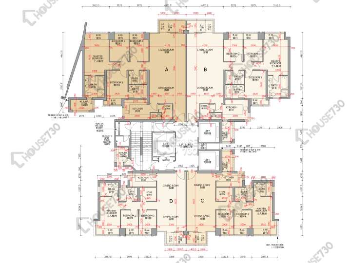 御龍山 平面圖 御龍山 10座 51-52,55-56,57樓 樓層平面圖 - House730