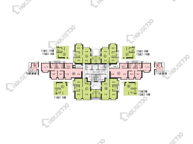 浪翠园 平面图 浪翠园 4期 11座 2-3,5-13,15-23,25-26,27楼 楼层平面图 - House730