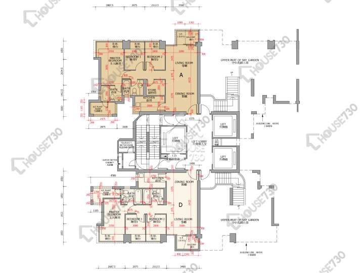 御龍山 平面圖 御龍山 5座 15樓 樓層平面圖 - House730