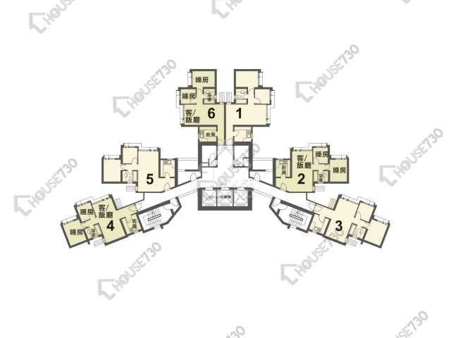 錦泰苑 平面圖 錦泰苑 錦培閣 (K座) 1-40樓 樓層平面圖 - House730