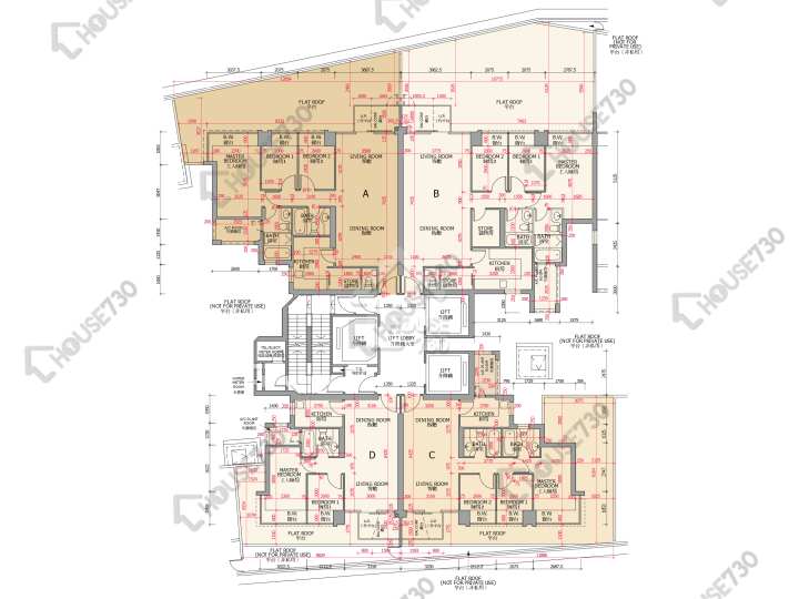 御龍山 平面圖 御龍山 2座 5樓 樓層平面圖 - House730