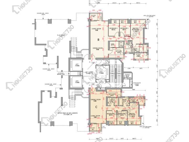 御龍山 平面圖 御龍山 6座 16樓 樓層平面圖 - House730